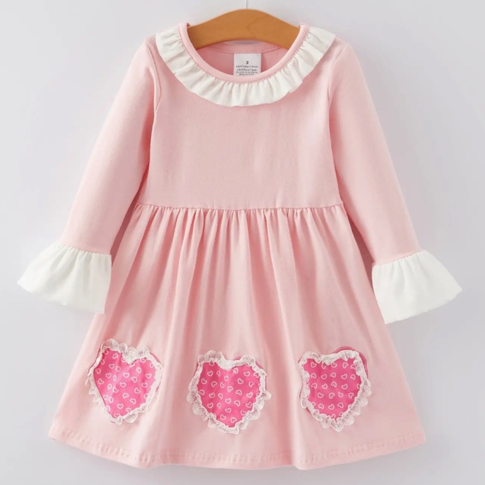 New Pink Heart Dress sizes 5